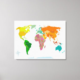 World Map Canvas Print