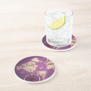 World Map Coaster
