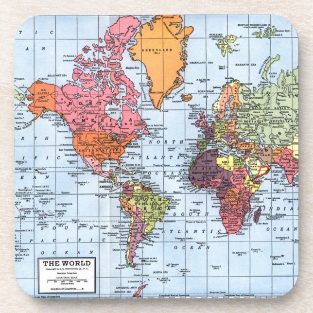 World Map Coasters (Front)