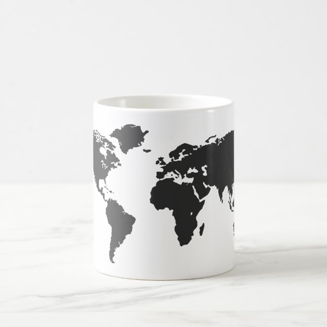 World map coffee mug (Center)