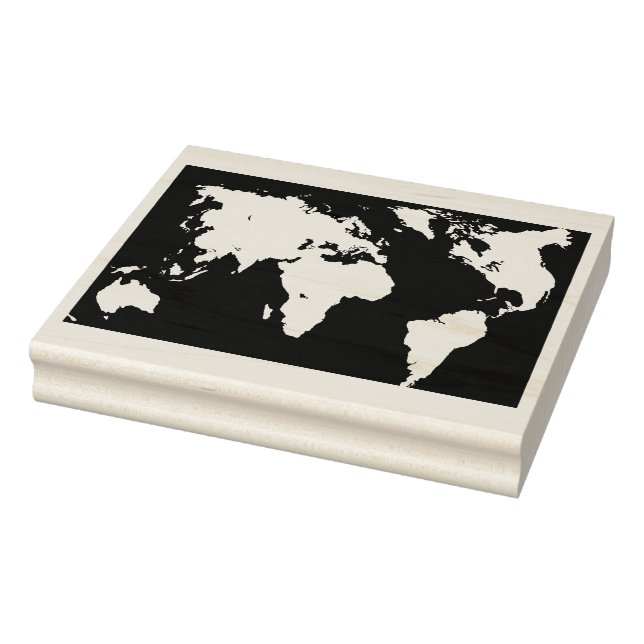 World Map Continent Design Stamp (Stamp)