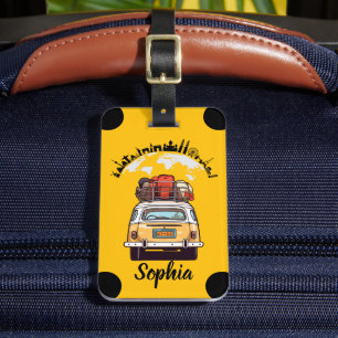 World Map Customizable Travel Luggage Tag
