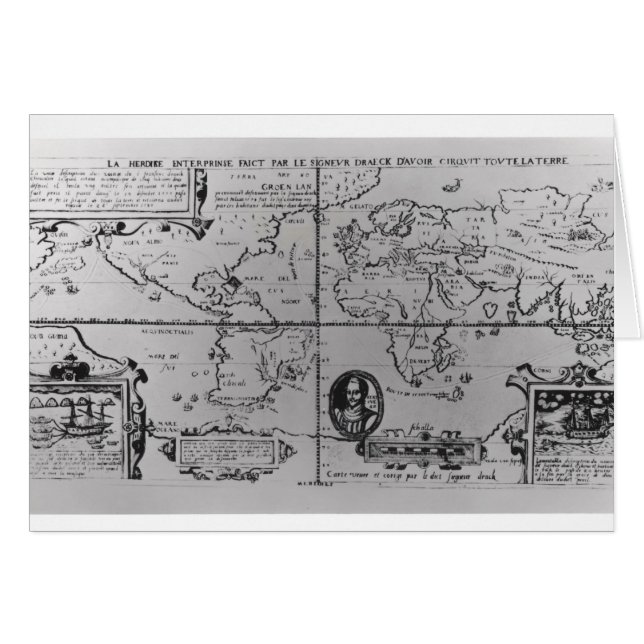 World Map detailing the Expeditions (Front Horizontal)
