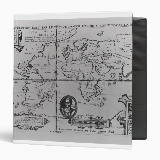 World Map detailing the Expeditions Binder (Front/Inside)