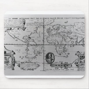 World Map detailing the Expeditions Mouse Pad