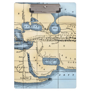 WORLD MAP: ERATOSTHENES CLIPBOARD