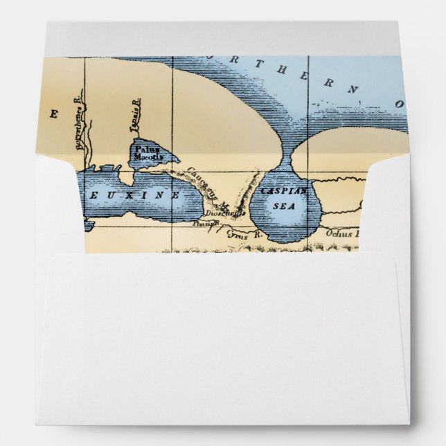 WORLD MAP: ERATOSTHENES ENVELOPES (Back (Bottom))