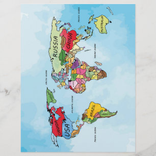 World Map Flyer