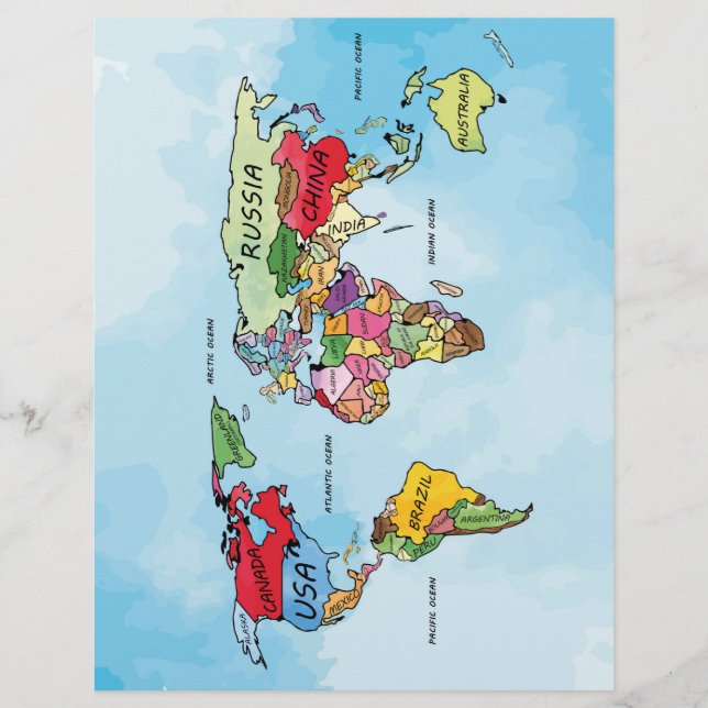 World Map Flyer (Front)