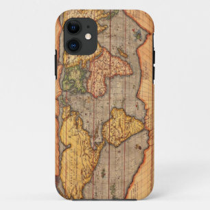 World map from 1601 iPhone 11 case