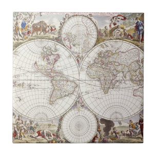 World Map from Atlas Maior Tile