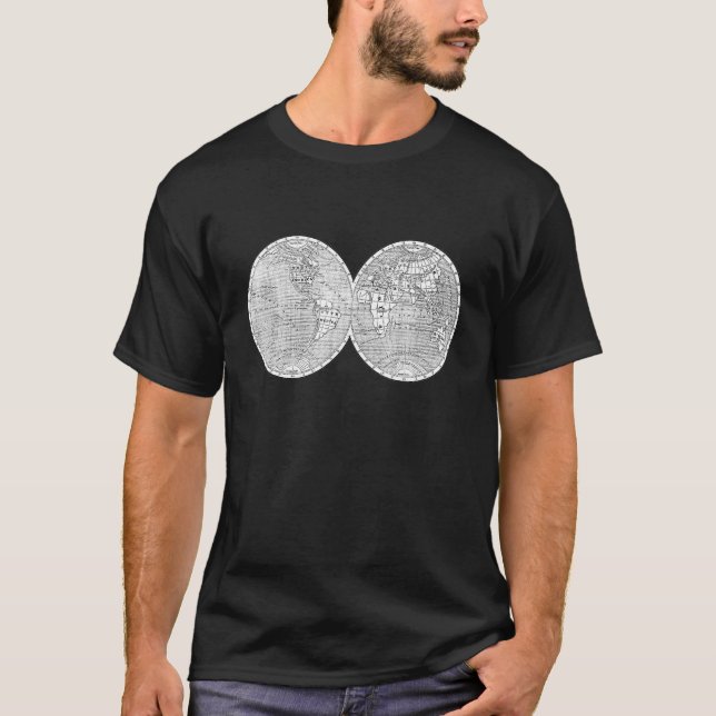 World Map Geography Old Map T-Shirt (Front)