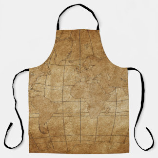 World Map: Global Exploration Guide Apron