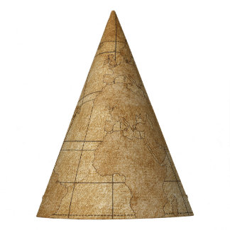 World Map: Global Exploration Guide Party Hat