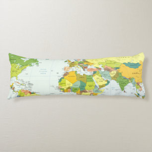world+map+globe+country+atlas body pillow