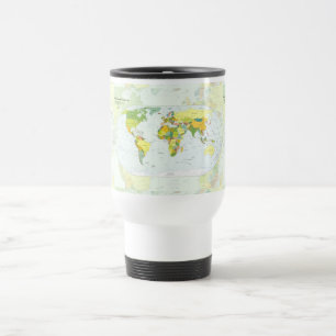World Map Globe Country Atlas Travel Mug