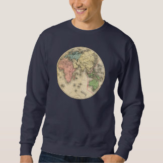 World Map Globe retro vintage Sweatshirt