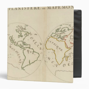 World Map in 4 Parts Binder