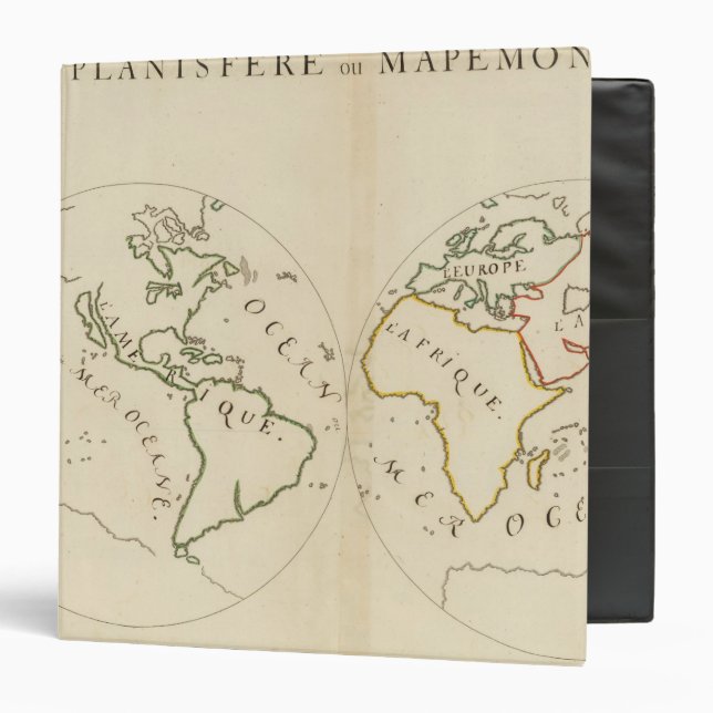 World Map in 4 Parts Binder (Front/Inside)