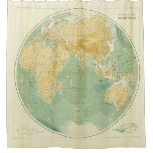 World Map Indian Ocean, Europe, Asia, Africa