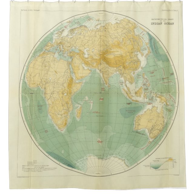 World Map Indian Ocean, Europe, Asia, Africa (Front)