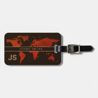 world map international travel identifier brown