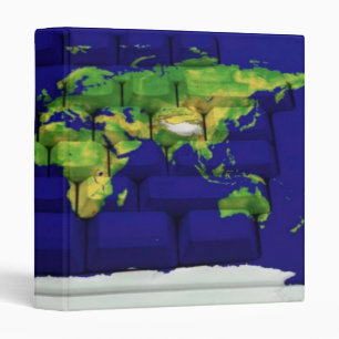 World Map Keyboard Avery Binder