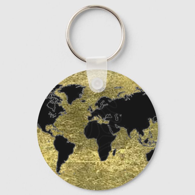 World Map Keychain (Front)
