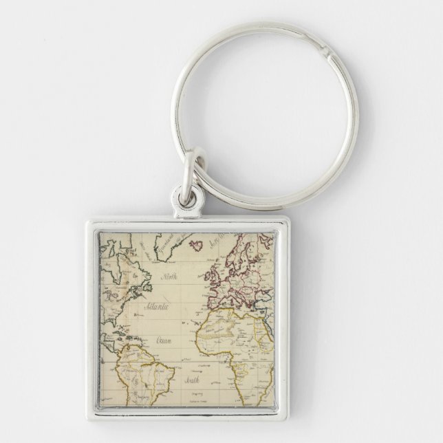 World map keychain (Front)