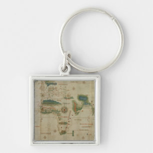 World Map Keychain