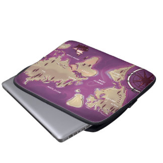 World Map Laptop Sleeve