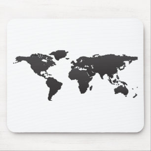 World Map Mouse Pad