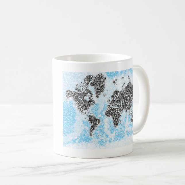 World Map Mug (Front Right)