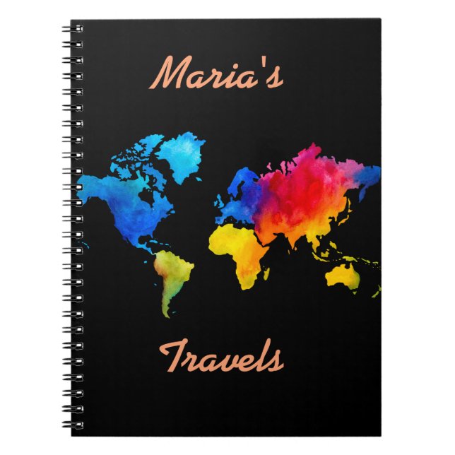 World Map. Notebook (Front)