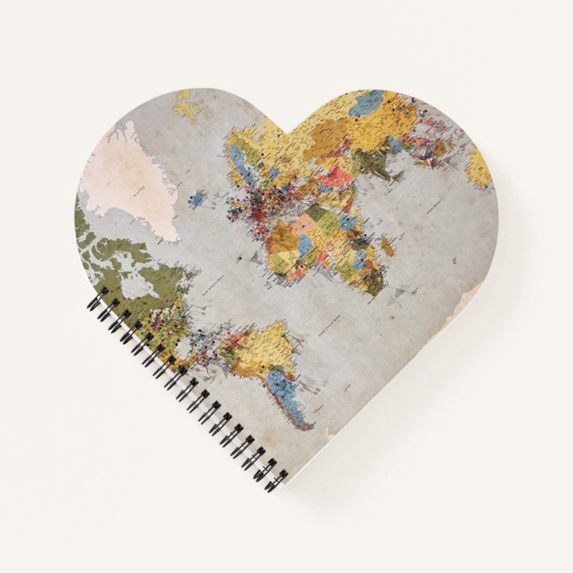 world map notebook (Front)
