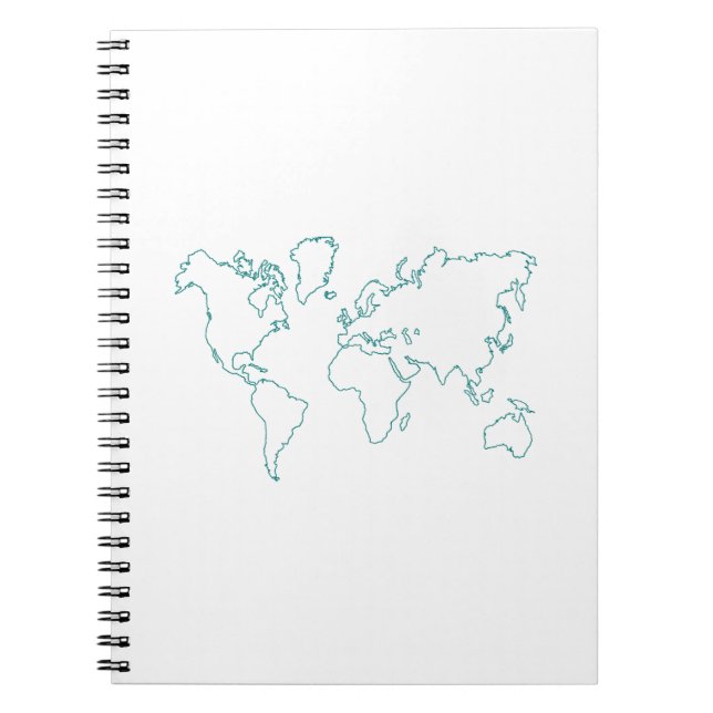 World Map Notebook (Front)