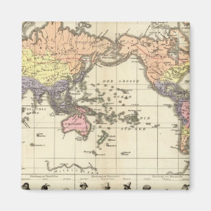 World Map of Clothing Styles Magnet