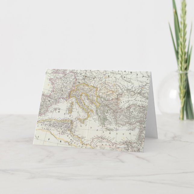 World Map of Eastern Hemisphere Holiday Card (Front)