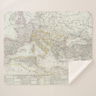 World Map of Eastern Hemisphere Sherpa Blanket