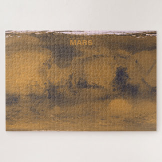 World Map of Mars Red Planet by Satellite  Jigsaw Puzzle