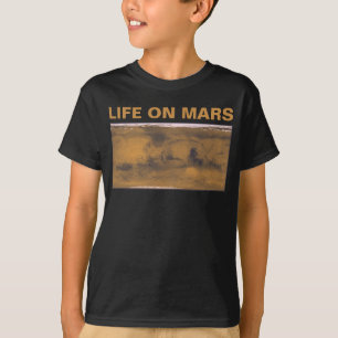 World Map of Mars Red Planet by Satellite  T-Shirt