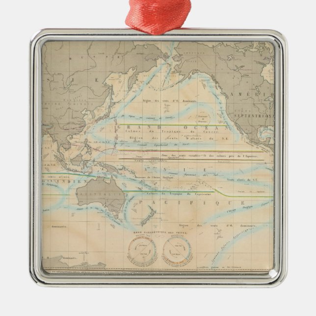 World Map of the Climate Metal Ornament (Front)