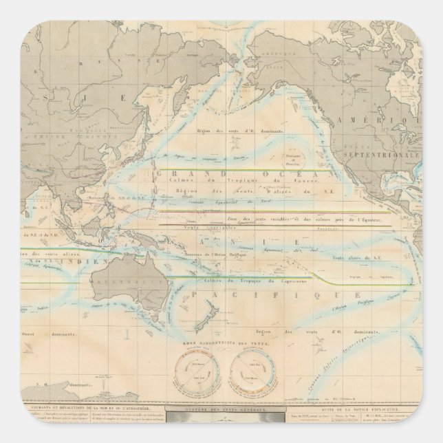 World Map of the Climate Square Sticker (Front)