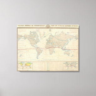 World Map of the Vegetation Canvas Print