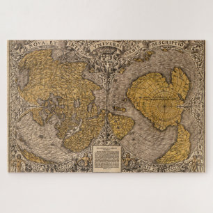 World Map Orbital Vintage (1531) Jigsaw Puzzle