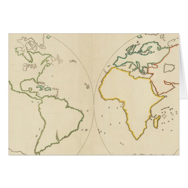 World Map Outline 2 (Front Horizontal)