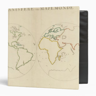World Map Outline 2 Binder