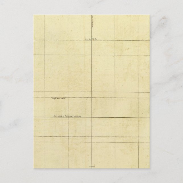 World Map Outline Postcard (Front)