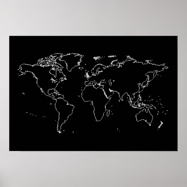 world map . planispheres poster (Front)