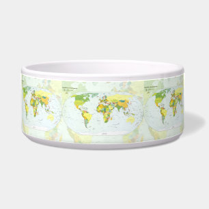 World Map Political Atlas Poster: Modern Decor